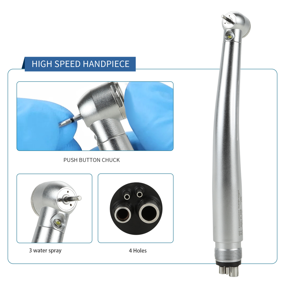 50pcs yabangbang Dental LED High Speed Handpiece E-Generator 4 hole