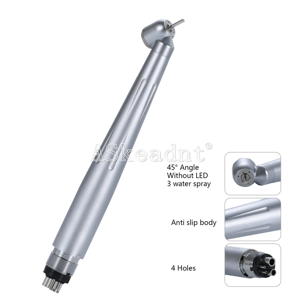 Dental 45° Surgical  High Speed Handpiece Ceramic Bearing 3 Spray 4 Hole