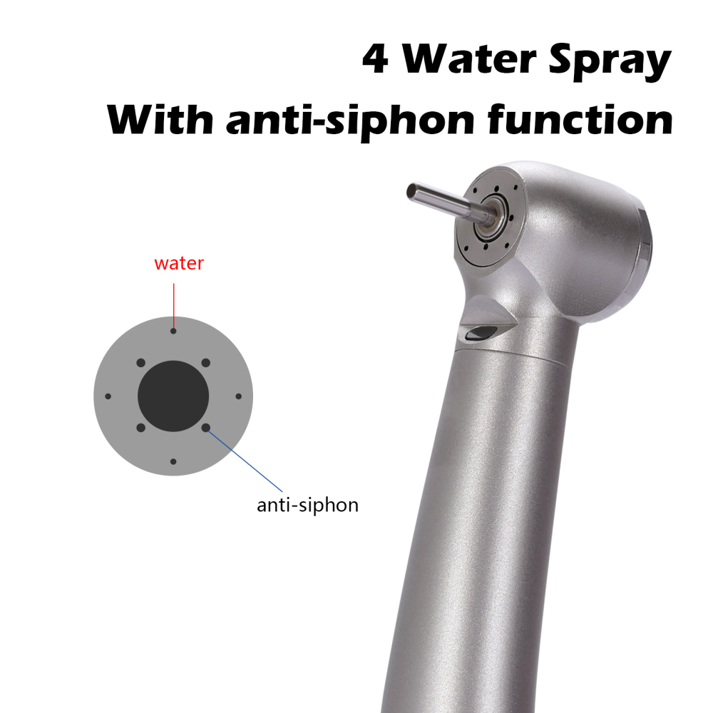 SANDENT Dental Fiber Optic High Speed Turbine Handpiece 4 spray Fit SIRONA Coupler
