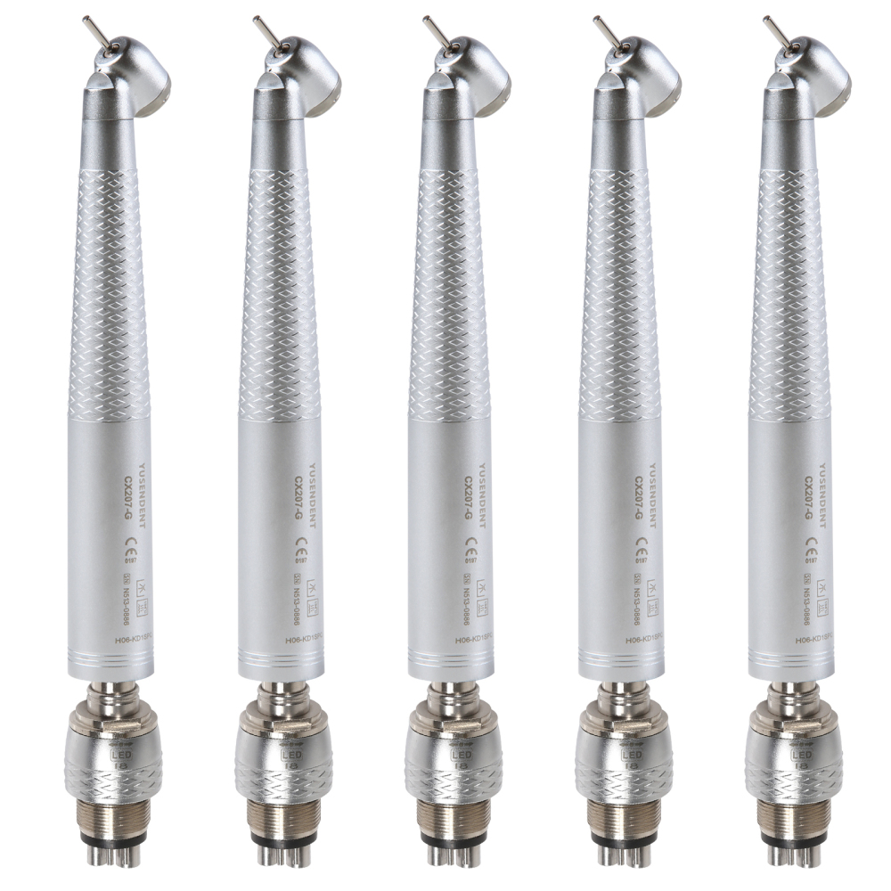 COXO CX207-G Dental Fiber Optic 45 Degree Handpiece /6 Hole quick Coupler fit KAVo
