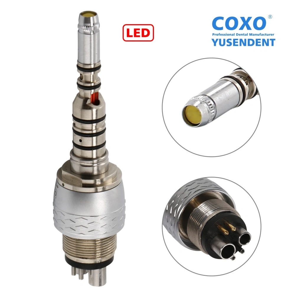 COXO Dental LED Fiber Optic High Speed Handpiece CX207-G Fit KaVo MULTIflex 6 Hole