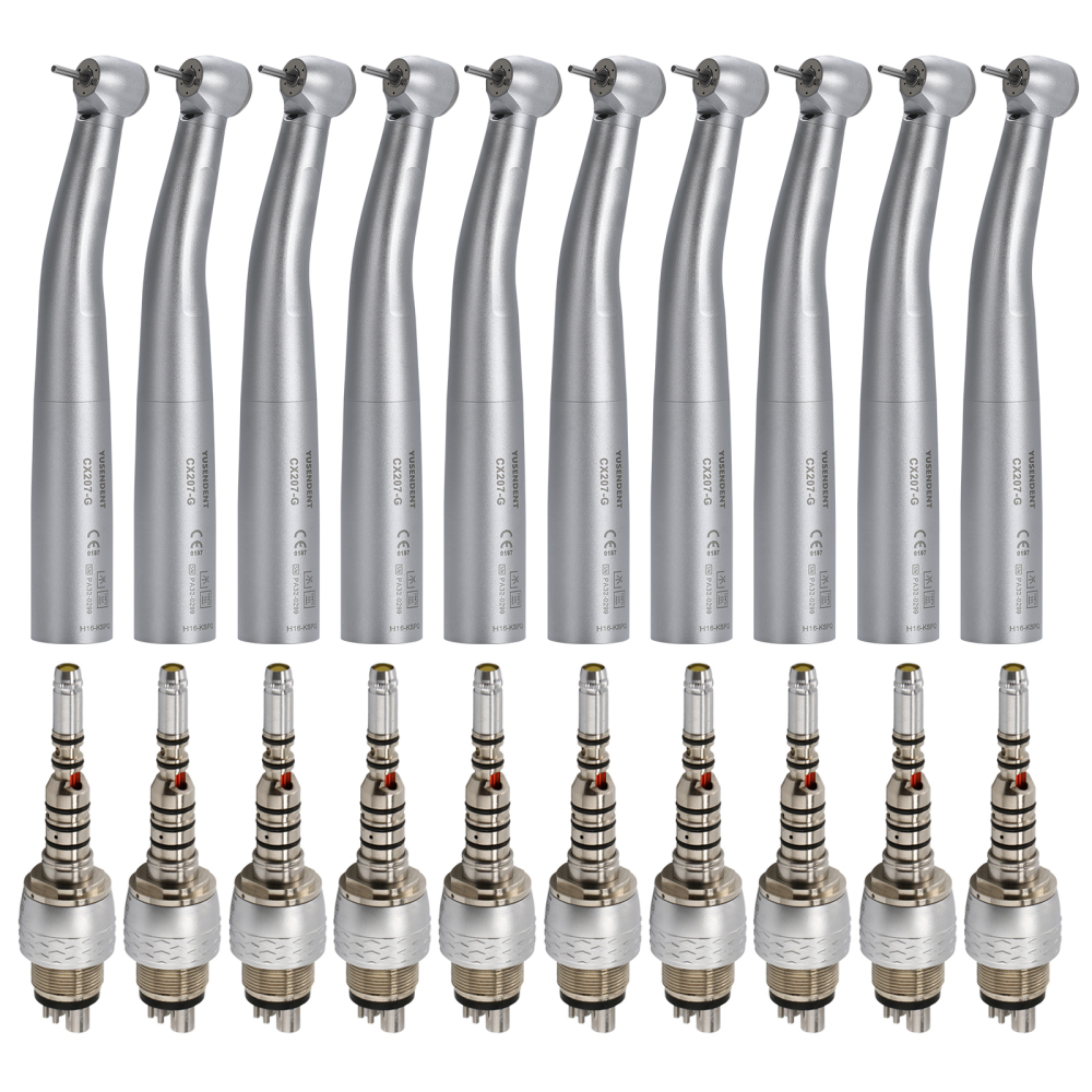 COXO Dental LED Fiber Optic High Speed Handpiece CX207-G Fit KaVo MULTIflex 6 Hole