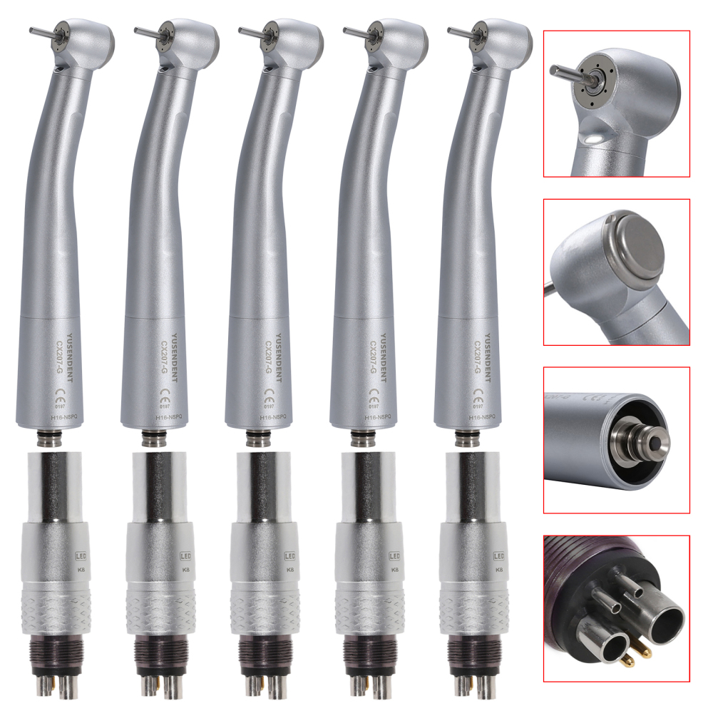 COXO Dental LED firber optic High Speed Handpiece Standard/Torque Head fit NSK Coupler