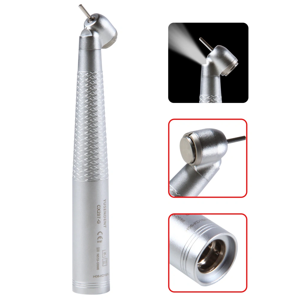 COXO CX207-G Dental Fiber Optic 45 Degree Handpiece /6 Hole quick Coupler fit KAVo