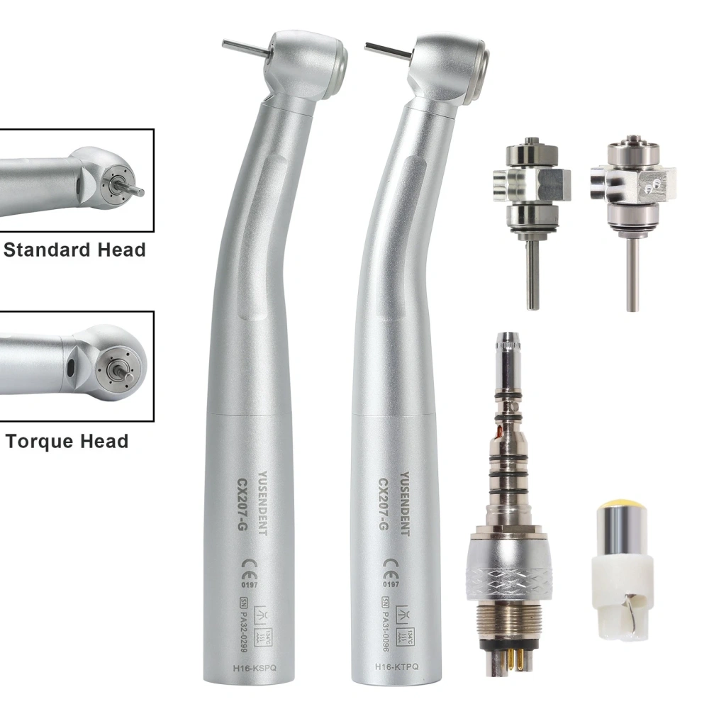 COXO Dental LED Fiber Optic High Speed Handpiece CX207-G Fit KaVo MULTIflex 6 Hole