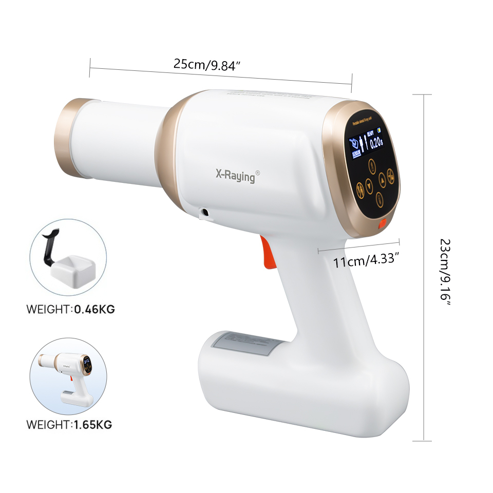 Dental X Ray Mobile Unit High Frequency Machine  / Digital Sensor Size S10 / S15 / S20