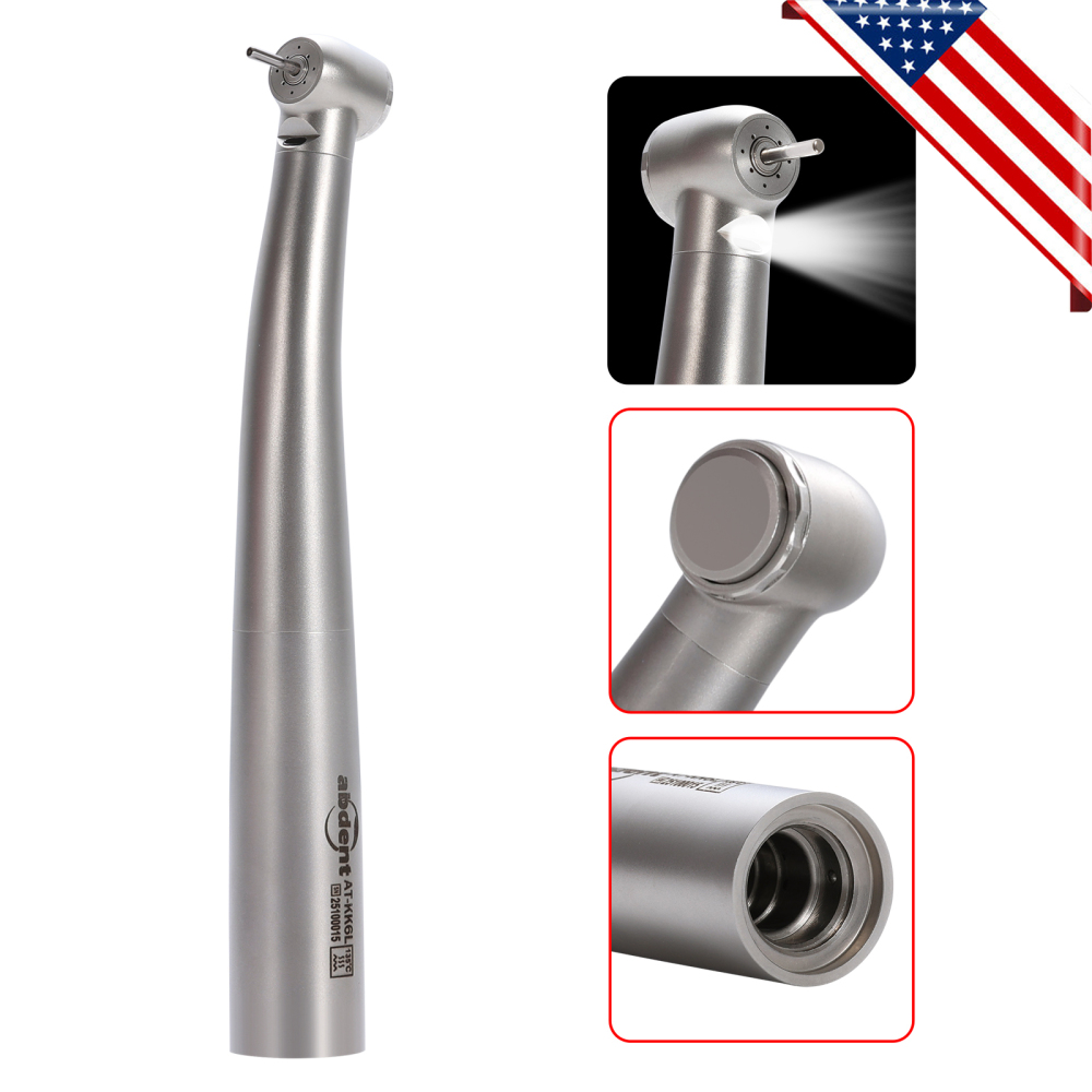 Abdent Dental LED Fiber Optic Handpiece 4 Water Spray Fit kavo Coupler
