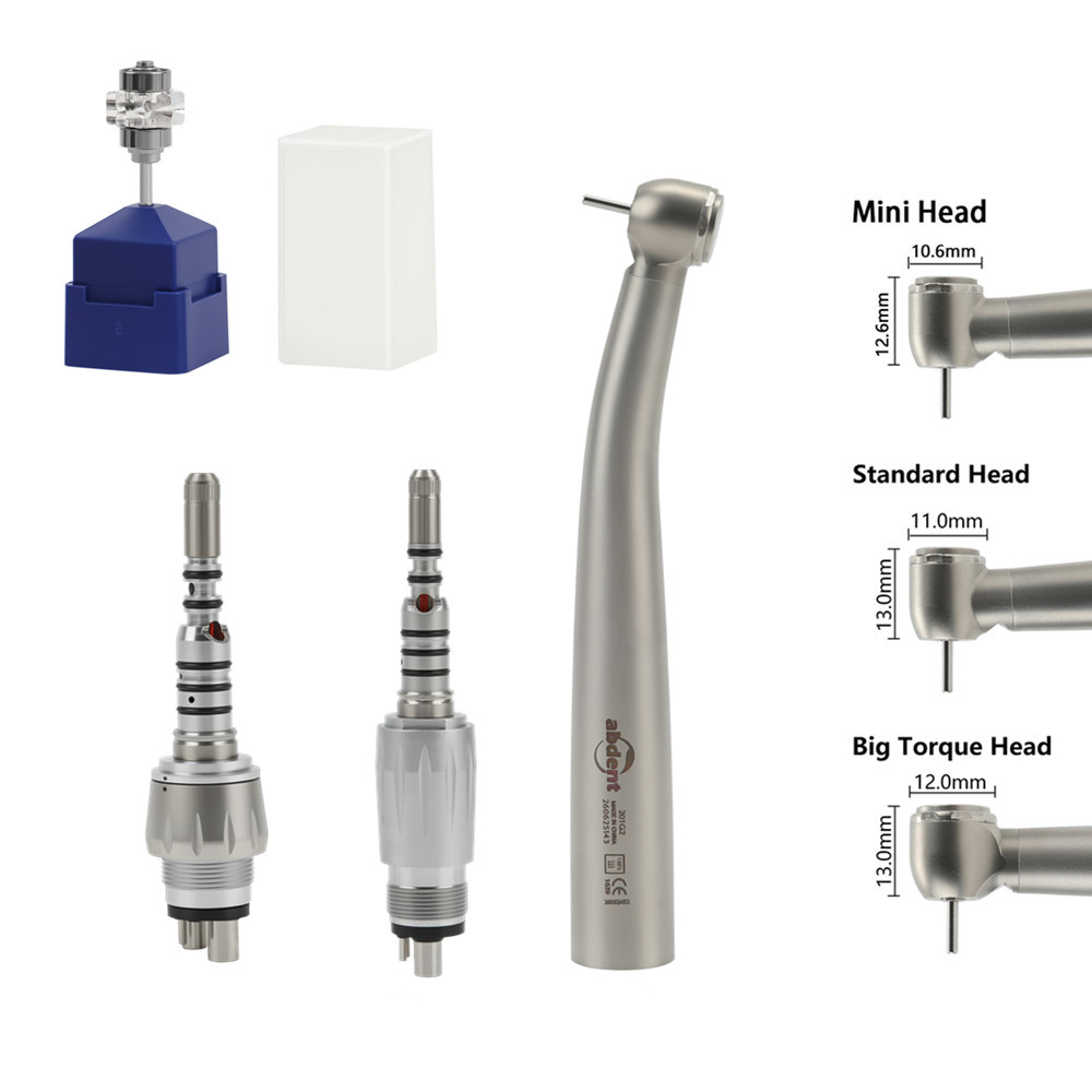 Abdent Dental LED Fiber Optic Handpiece 4 Water Spray Fit kavo Coupler