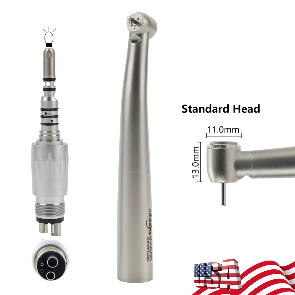 Abdent Dental LED Fiber Optic Handpiece 4 Water Spray Fit kavo Coupler
