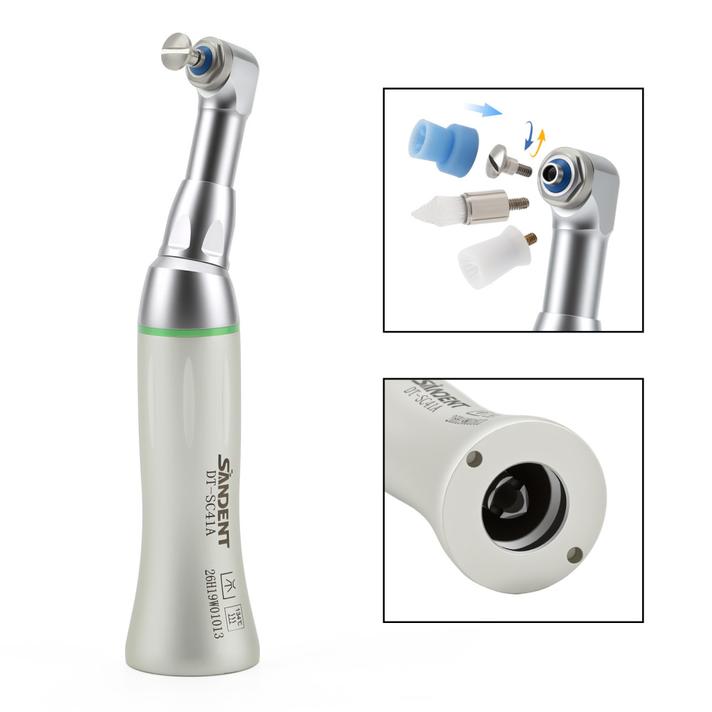 Dental 4:1 Low Speed Prophy Contra Angle Handpiece fit Screw-in & Snap-on cups
