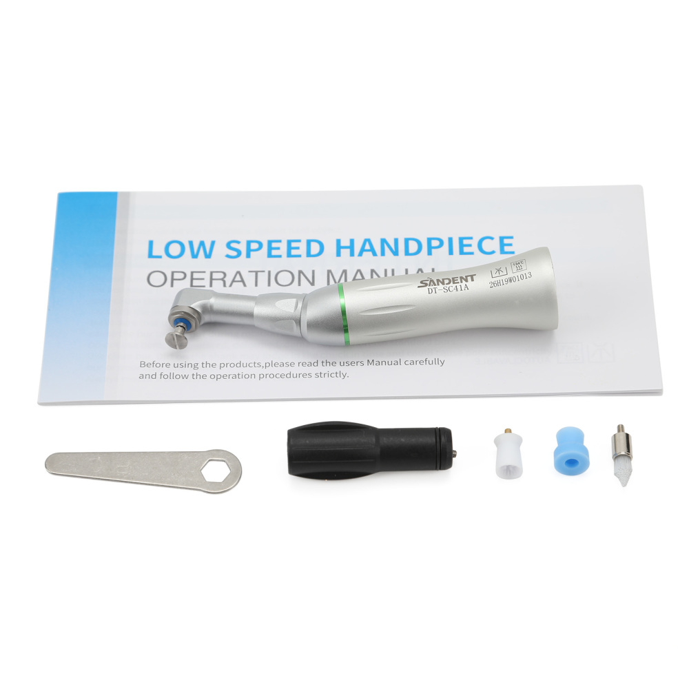 Dental 4:1 Low Speed Prophy Contra Angle Handpiece fit Screw-in & Snap-on cups