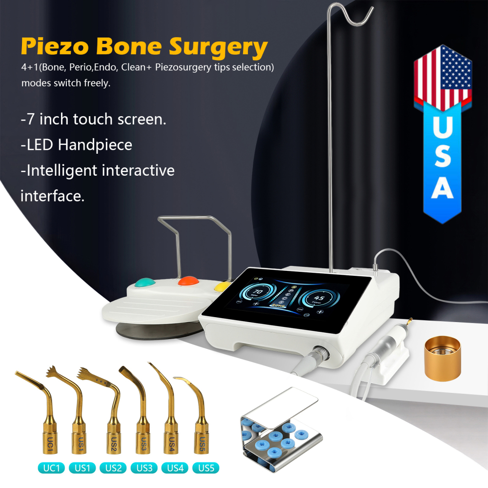 Dental Surgery Piezo Bone Surgery Ultrasonic Bone Cutter With Handpiece Tips