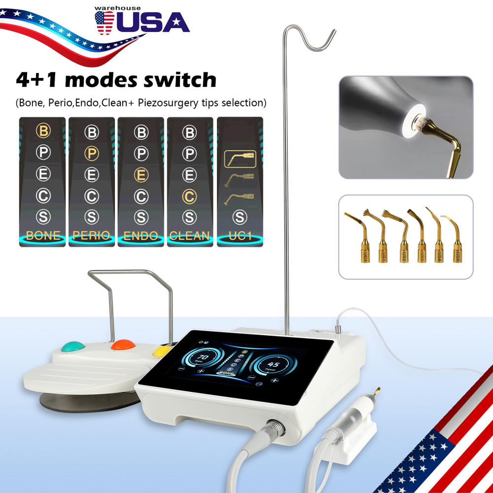 Dental Surgery Piezo Bone Surgery Ultrasonic Bone Cutter With Handpiece Tips