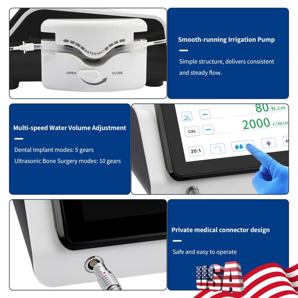 2IN1 Dental Piezo Implant Motor Device & Bone Cutter Surgery