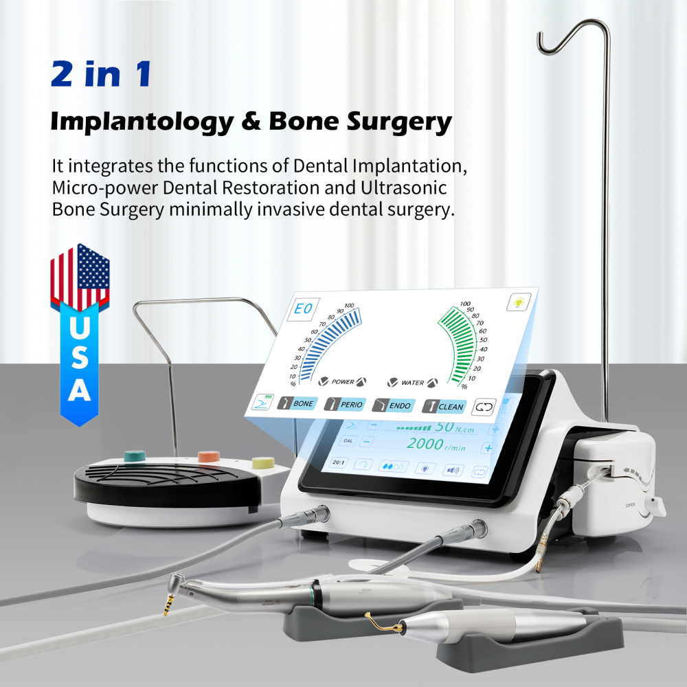 2IN1 Dental Piezo Implant Motor Device & Bone Cutter Surgery