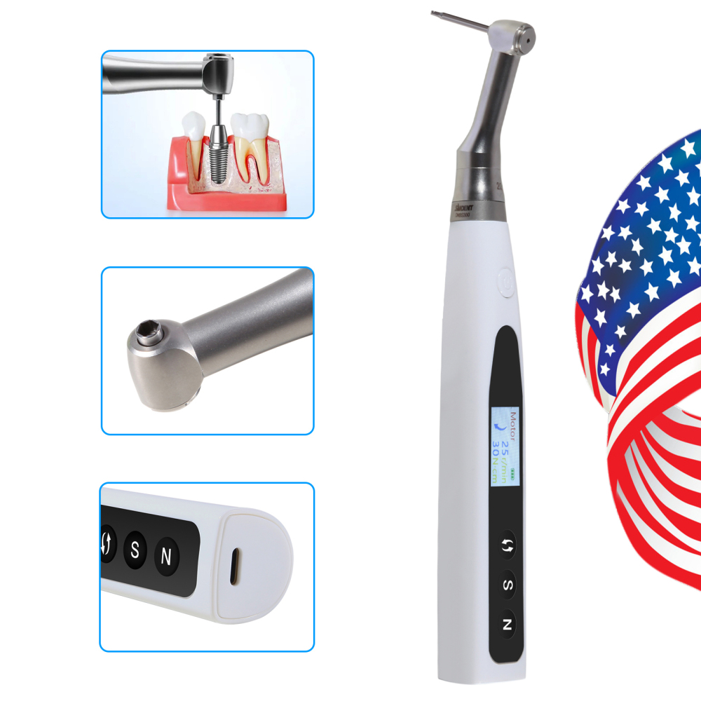 Dental 20:1 Wireless Universal Implant Torque Wrench Electric Driver Kit SANDENT Color screen
