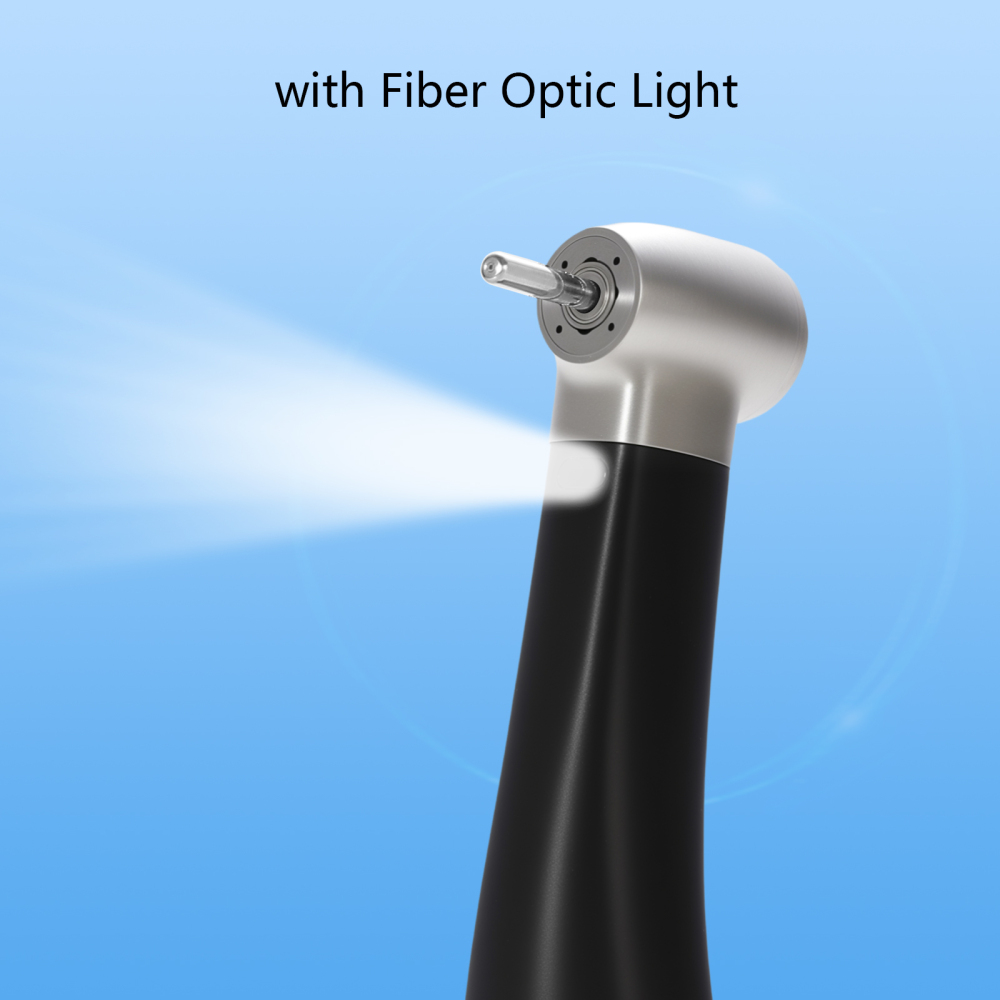 Dental 1:5 LED Fiber Optic Contra Angle Increasing Handpiece AT Fit Electric Motor