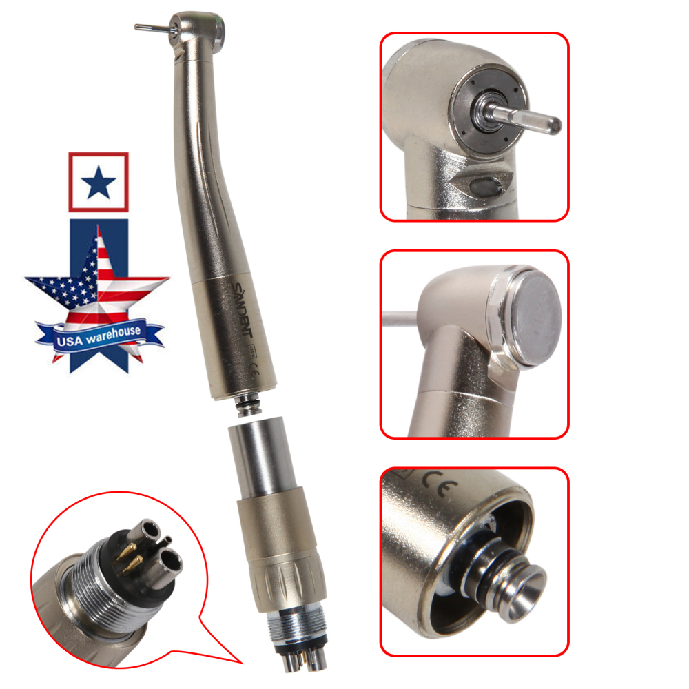 SANDENT LED Fiber Optic  High Speed Handpiece Fit NSK LED Quick Coupler