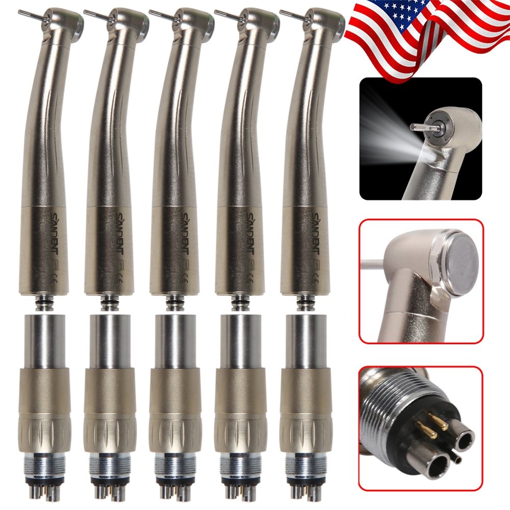 SANDENT LED Fiber Optic  High Speed Handpiece Fit NSK LED Quick Coupler