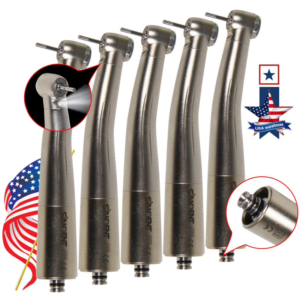 SANDENT LED Fiber Optic  High Speed Handpiece Fit NSK LED Quick Coupler