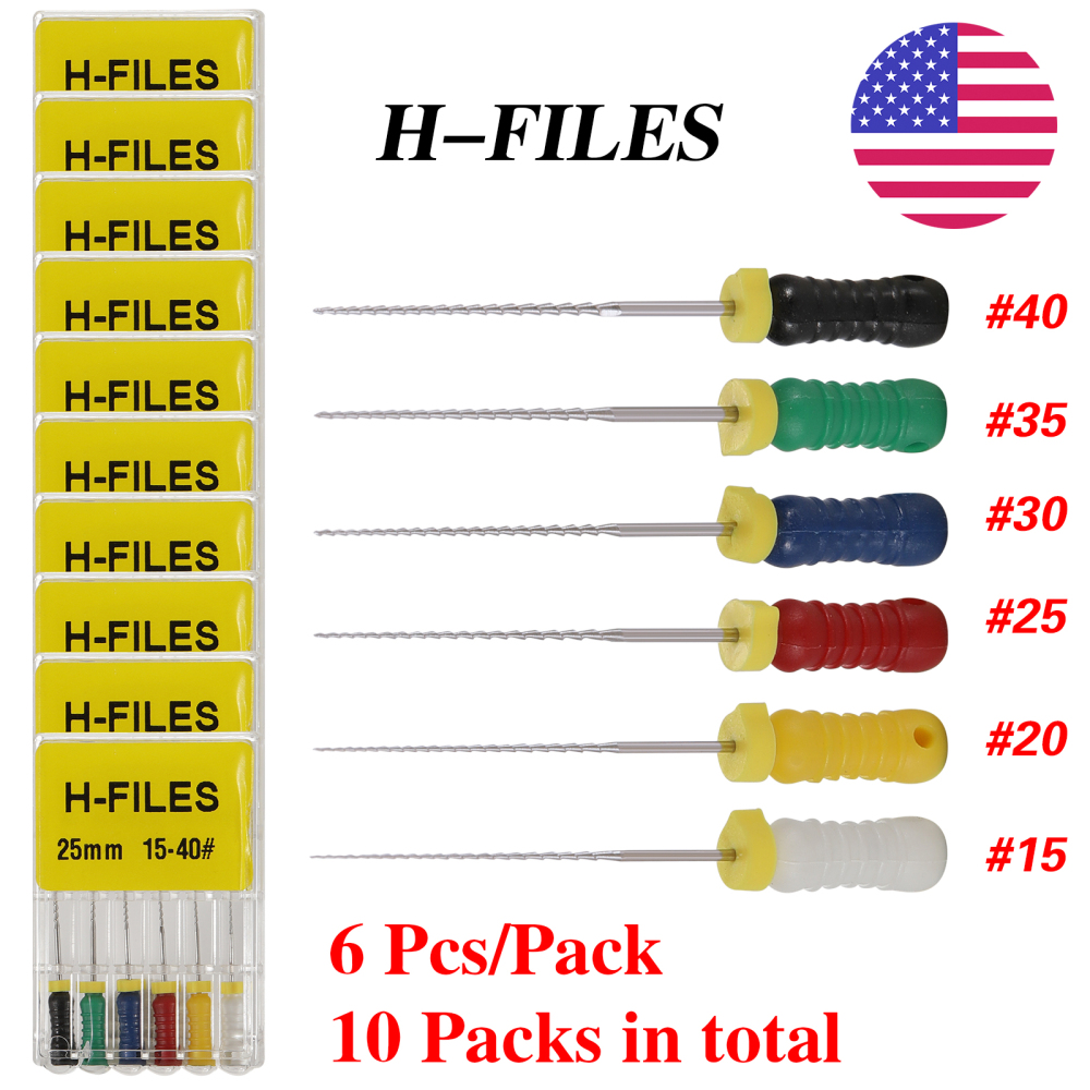 Dental Endo Root Canal Stainless Steel H/K-Files /Reamers 25mm Hand Use