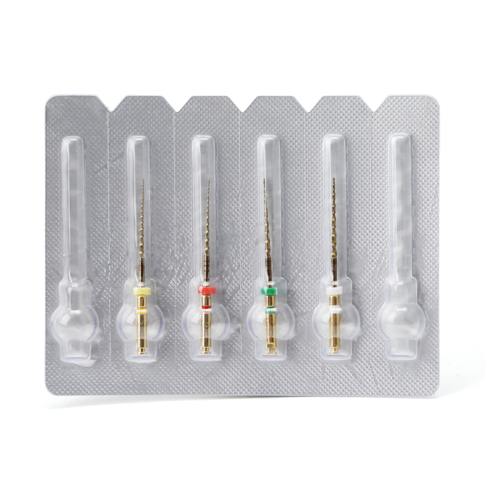 4pcs Dental Reciprocating Endodontic Root Canal Niti Gold Endo Rotary Files 25mm