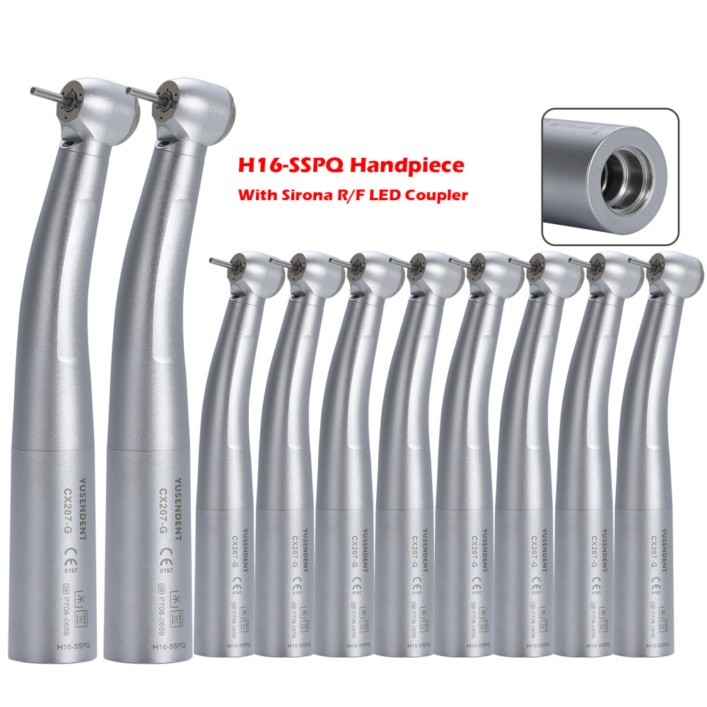 COXO Dental LED firber optic High Speed Handpiece Standard/Large Head fit SIRONA Coupler