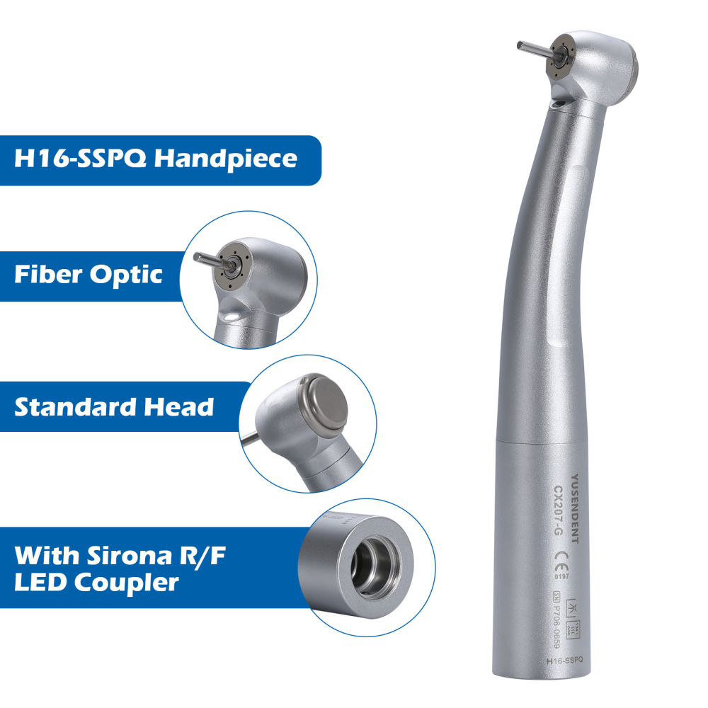 COXO Dental LED firber optic High Speed Handpiece Standard/Large Head fit SIRONA Coupler
