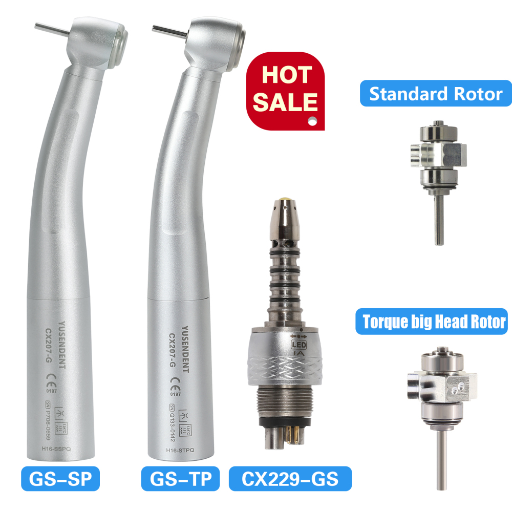 COXO Dental LED firber optic High Speed Handpiece Standard/Large Head fit SIRONA Coupler