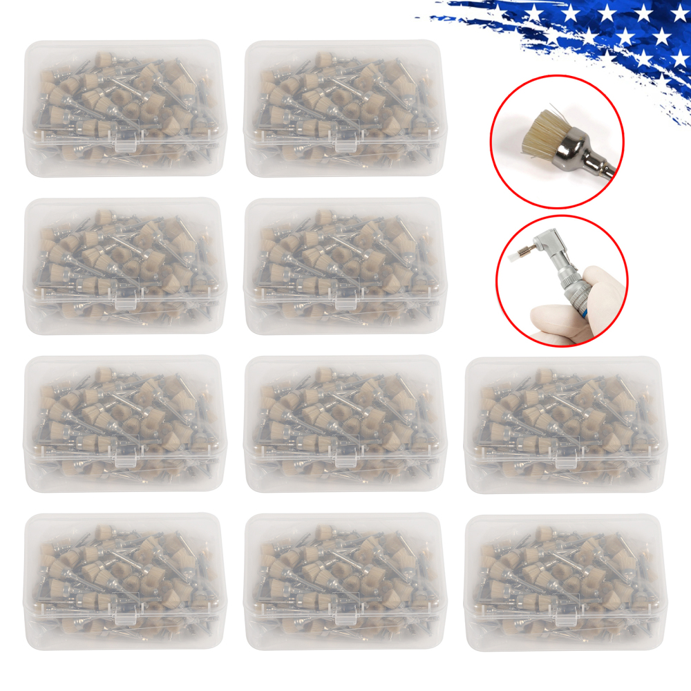 100pcs Dental Polishing prophy Brush RA 2.35mm Fit contra angle Handpiece Latch