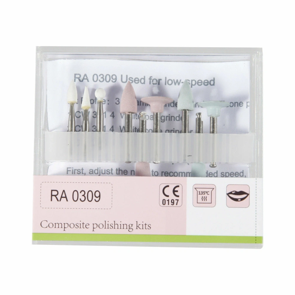 Dental Composite Polishing Burs kit fit contra angle RA 2.35mm/straight handpiece HP 2.35mm