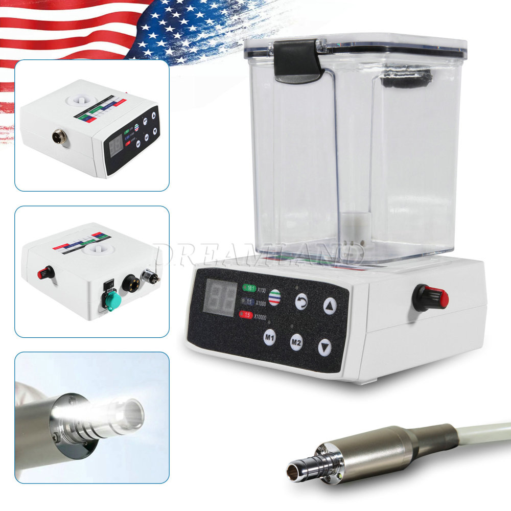 Electric Micro Motor LED Dental Brushless  & Water Tank only for Lab Practice