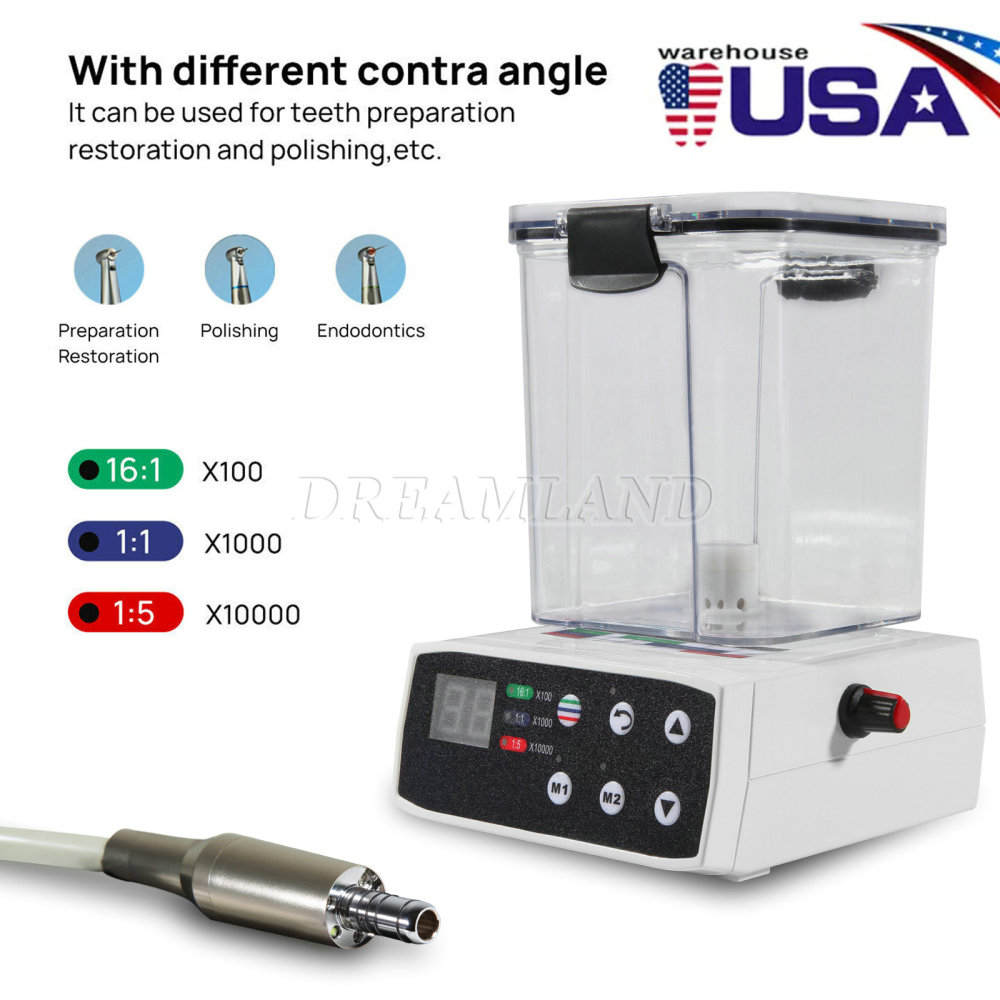 Electric Micro Motor LED Dental Brushless  & Water Tank only for Lab Practice