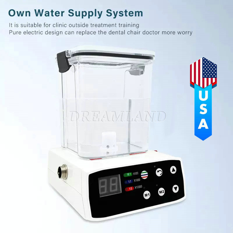 Electric Micro Motor LED Dental Brushless  & Water Tank only for Lab Practice