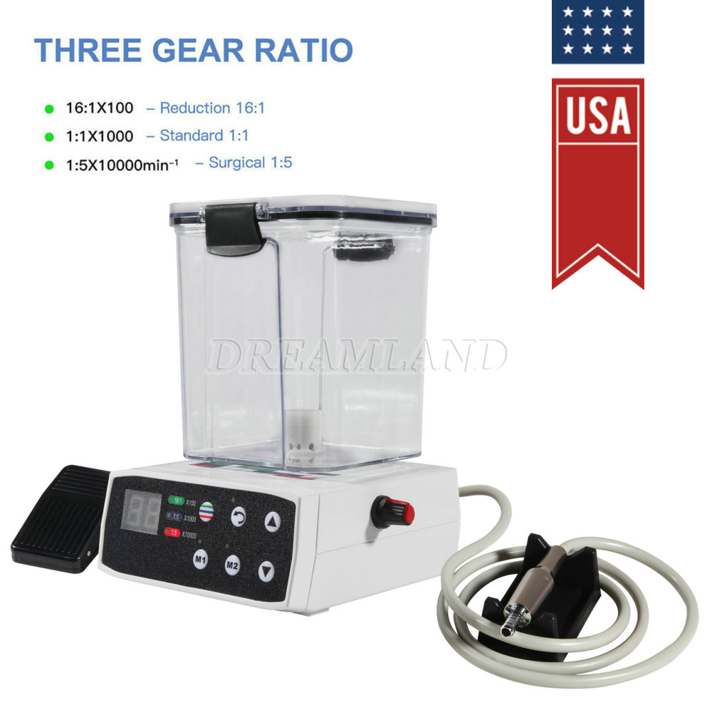 Electric Micro Motor LED Dental Brushless  & Water Tank only for Lab Practice