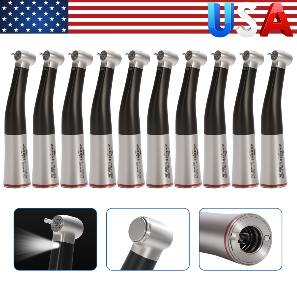 Sale! Dental 1:5 Increasing LED Fiber Optic Electric Contra Angle Handpiece ST/CS/AT/SK