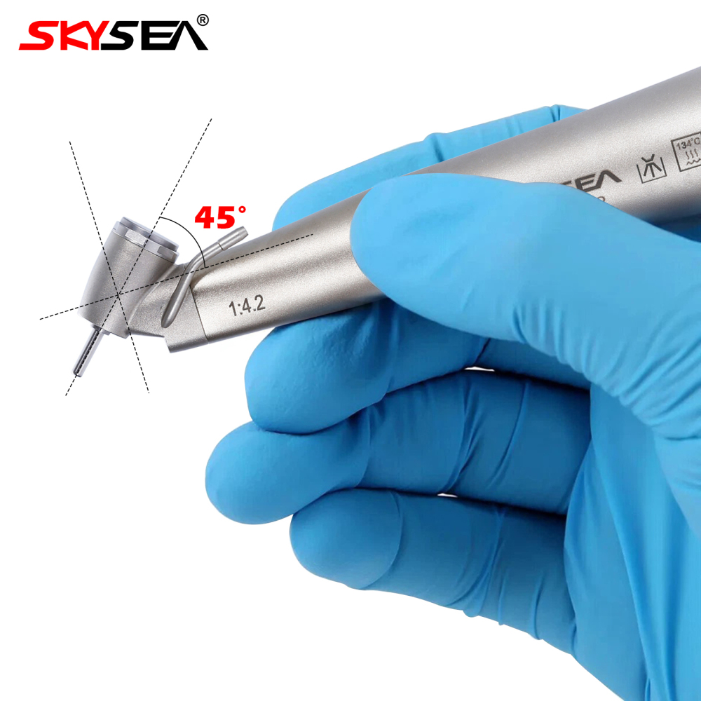 SKYSEA Dental external 1:4.2 Increasing 45° Angle Non-LED Contra Angle Handpiece