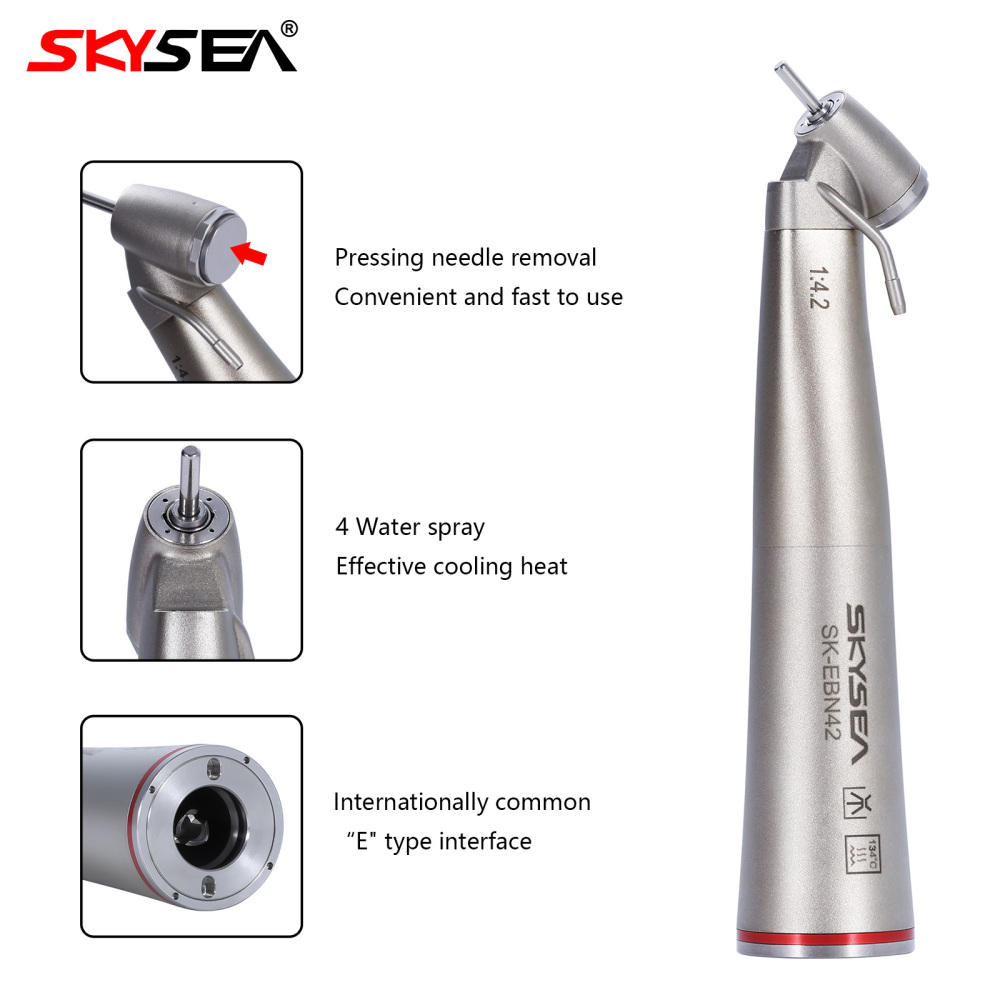 SKYSEA Dental external 1:4.2 Increasing 45° Angle Non-LED Contra Angle Handpiece