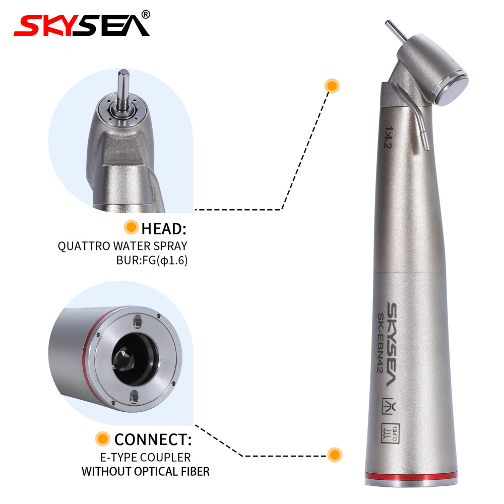 SKYSEA Dental external 1:4.2 Increasing 45° Angle Non-LED Contra Angle Handpiece