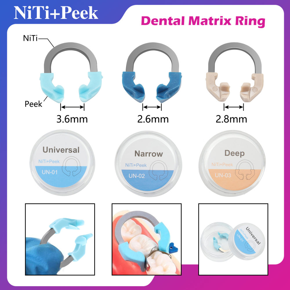 Dental Matrix Bands Ring Sectional Matrice Clamp Universal/Narrow/Deep