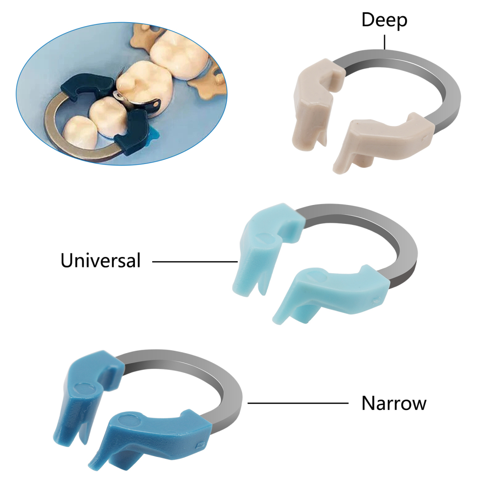 Dental Matrix Bands Ring Sectional Matrice Clamp Universal/Narrow/Deep