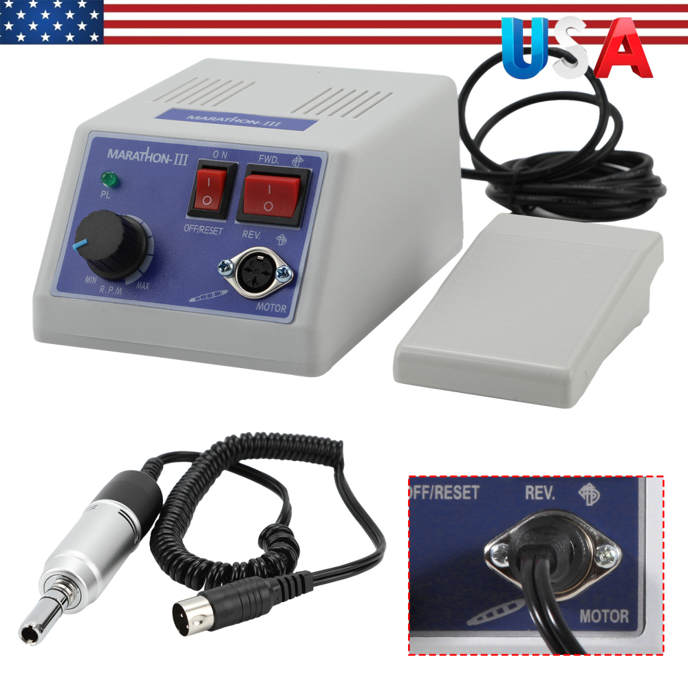 6 sets (Dental Lab Marathon Electric Micromotor Polishing Unit + 35K rpm E-type Handpiece) 220V