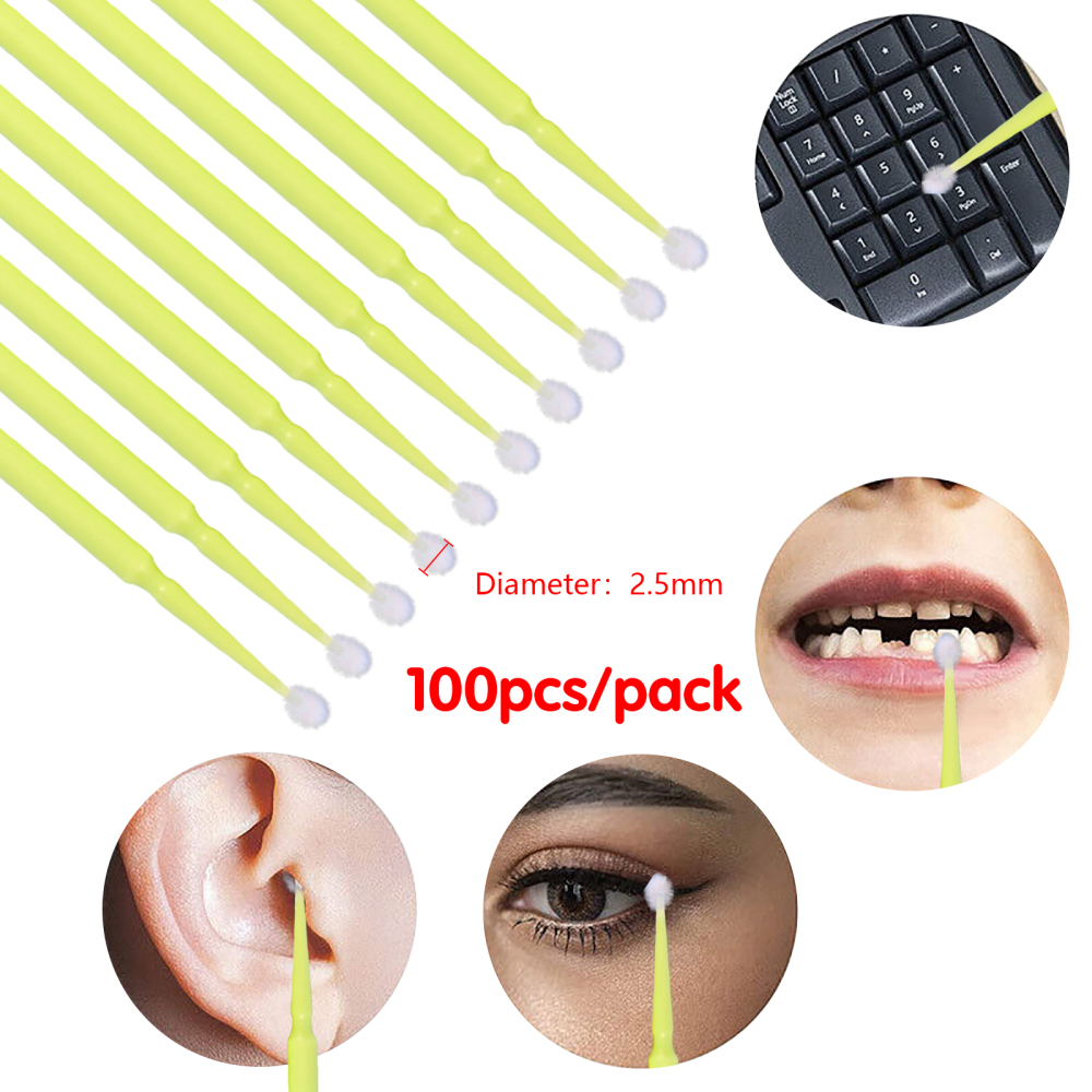 100pcs/pack Disposable Dental Micro Brushes Applicators Big/Regular/Fine/Super Fine