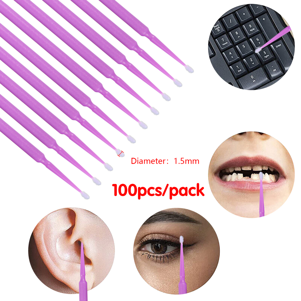 100pcs/pack Disposable Dental Micro Brushes Applicators Big/Regular/Fine/Super Fine