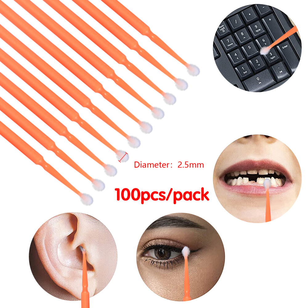 100pcs/pack Disposable Dental Micro Brushes Applicators Big/Regular/Fine/Super Fine
