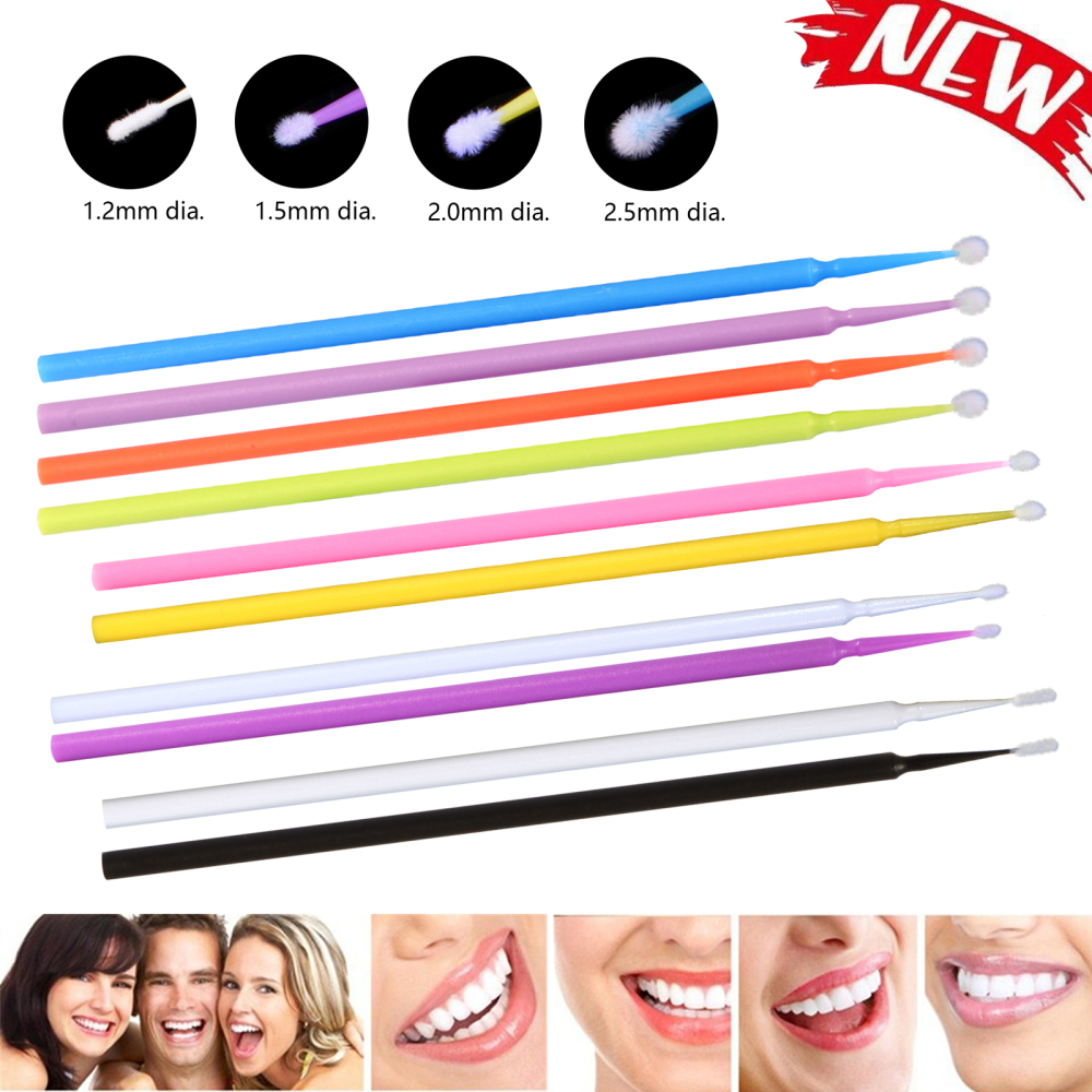 100pcs/pack Disposable Dental Micro Brushes Applicators Big/Regular/Fine/Super Fine