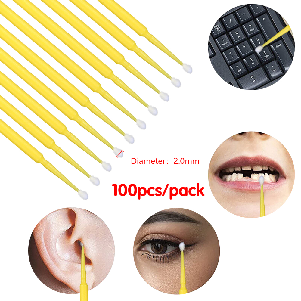 100pcs/pack Disposable Dental Micro Brushes Applicators