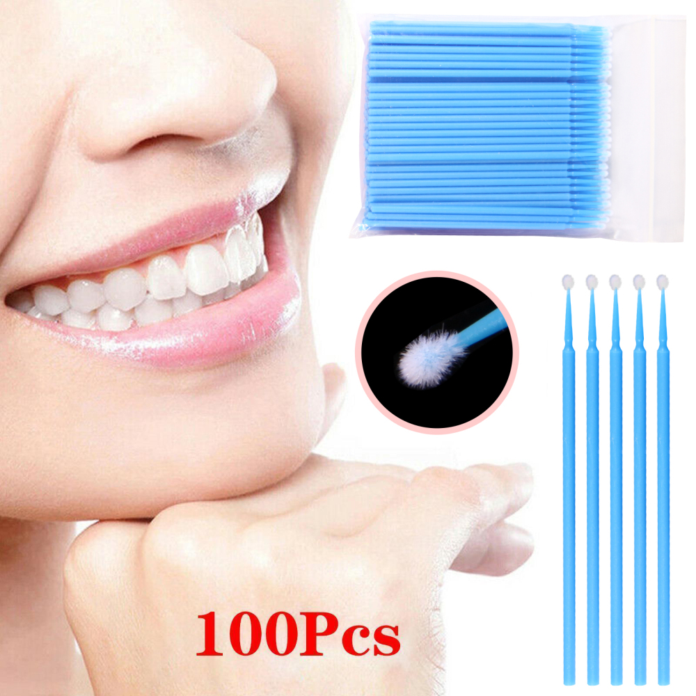 100pcs/pack Disposable Dental Micro Brushes Applicators