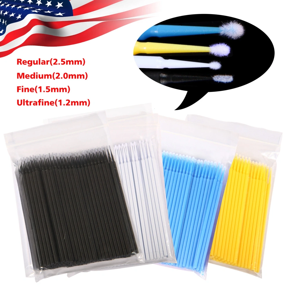 100pcs/pack Disposable Dental Micro Brushes Applicators
