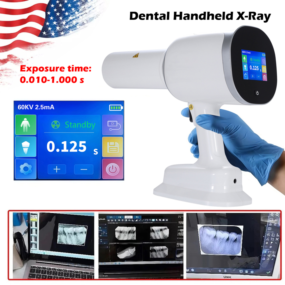 Dental X Ray Mobile Unit High Frequency Machine  / Digital Sensor Size 1.0 / 1.5